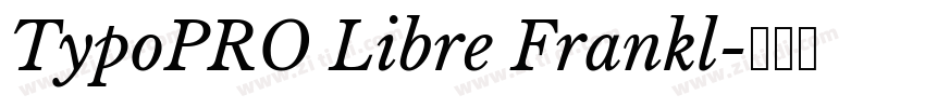 TypoPRO Libre Frankl字体转换